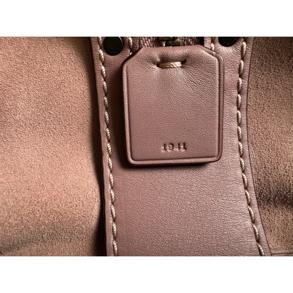 Coach 1941 Rogue 31 Dusty Rose Pink Glovetanned Pebble Leather Satchel 23755